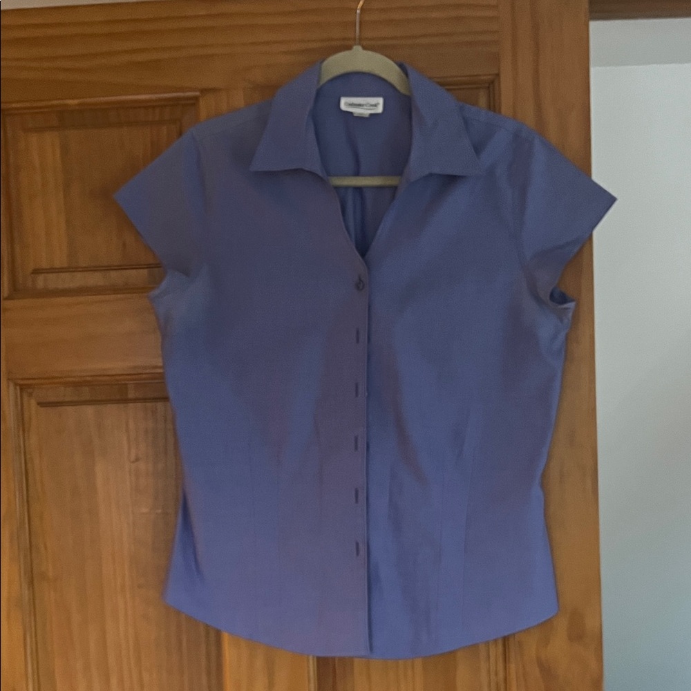 Coldwater Creek Blue Button Down Shirt